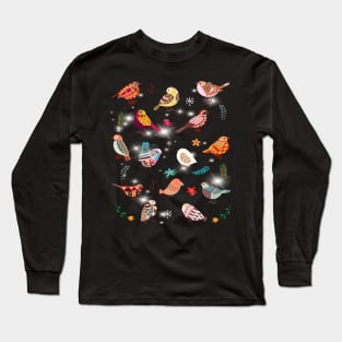 Cute Brocade Birds Costume Gift Long Sleeve T-Shirt